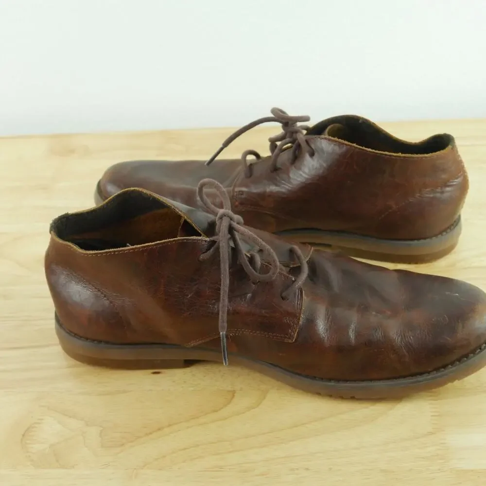 Timberland Ortholite Men Yorkdale Chukka Brown Leather Boot Size 10‎ Lace Up